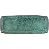 Bitz Gastro Serveringsfat rektangulärt 38 x 14 cm Svart / Grön