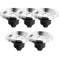 LUEDD Set med 5 GU10 dimbara LED-lampor 111mm 10,5W 770lm 3000K