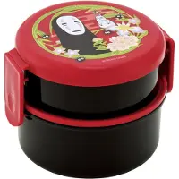 Skater Bento Box 500ml 2-vånings rund risbollfodral Antibakteriell Made in Japan Spirited Away Kaonashi Enji Studio Ghibli ONWR1AG-A