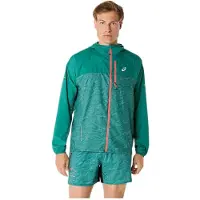 Asics Fujitrail Packable Jacket Green, Size XS.