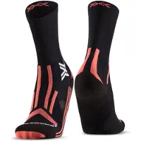 X-socks - Trail running-kläder dam - Trail Run Perform Crew W Black/Dusty Rose för Unisex - Storlek 39-40 - Svart
