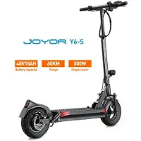 JOYOR Y6-S City Utomhus Elektrisk Skoter För Vuxen 500W Motor 48V18Ah Batteri 10 Tum Off-Road Däck Vikbar ESkoter