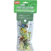 Wild republic Frog Mini Polybag Kids Gifts Pedagogiska leksaker teranvndbar vska 12 -stycken