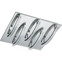 Eglo Leuchten LED taklampa Padella, dimbar, Svart, Vardagsrum / matsal, Metall, Modern, LED-taklampa