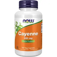 Now , Cayenne, 500 mg, 100 veg. kapslar