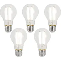 Luumr Set med 5 smarta E27 dimbara LED-lampor A60 Klar 7W 806 lm 2700-6500K Zigbee