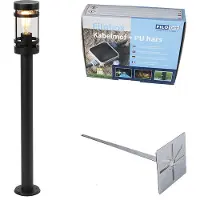 QAZQA Modern utomhuslampa svart 80 cm IP44 - Gleam