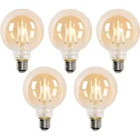 LUEDD Set med 5 E27 dimbara LED-lampor G95 4,9W 320 lm 2500K