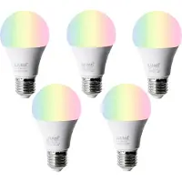 Luumr Set med 5 Smarta E27 LED-lampor A60 Matt RGBW 9W 806lm 2700-6500K