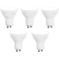 Luumr Set med 5 smarta GU10 50mm dimbara LED-lampor Opal 7W 630 lm 2700K