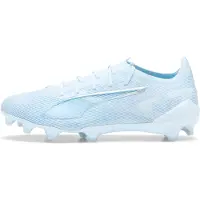 Puma Ultra 5 Ultimate FG Light Up - Ljusblå/White/Turkos Dam LIMITED EDITION - Gräs (FG), storlek 38½