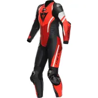 Dainese Misano 3 D-Air perforerad 1-delad motorcykel läderdräkt för damer