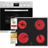 Exquisit EHE 157-2 UR-Set, Keramisk, 4 zone(s), Glass-keramisk, Svart, Röra, 59,2 cm