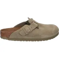 Birkenstock Boston Suede Leather Narrow Sandaler faded khaki, 42