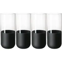 Villeroy & Boch Manufacture Rock Longdrinkglas 30 Cl 4-pack - Highballglas & Longdrinkglas Kristallglas Svart