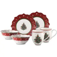 Villeroy & Boch Toy's Delight Frukostset 6 delar Porslin Röd/Vit