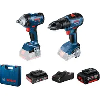 Bosch Verktygspaket 06019K0003 (GDS 18V-400 + GSB 18V-50); 18 V; 1x2,0/5,0 Ah batt.