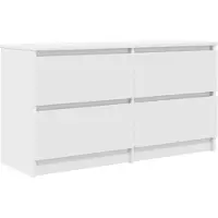 vidaXL TV-bänk vit 100x35x54 cm konstruerat trä