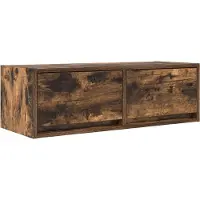vidaXL TV-bänk rökt ek 80x31x25,5 cm konstruerat trä