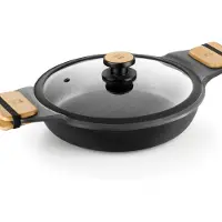BRA Market kruka i gjutet aluminium 28 CM (låg kruka)