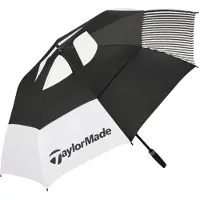 TaylorMade Double Canopy Umbrella Umbrella Black/White