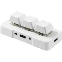 3d printing machine MK321BT 3-knapps minianpassat tangentbord med mekanisk blå switch USB+BT Dual-mode-anslutning för