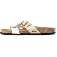 Bayton Pantolette 'Cleo' beige / vit