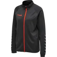 Hummel Träningsjacka 'Authentic' antracit / mörkgrå / röd