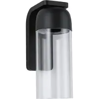 Paulmann LED utomhus vägglampa Lantea, dimbar, Svart, Aluminium / grå / zink, Modern, LED-vägglampa utomhus