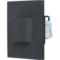 EVN LQ41802AD LQ41802AD Inbyggd LED-väggbelysning LED LED fast installerad 1.8 W Antracit