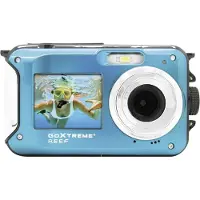GoXtreme Reef - Digitalkamera - kompakt - 8.0 MP / 24.0 MP (interpolerat) - 1 080 p - undervatten upp till 3 m - blå