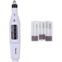 Uniq Basic 6-i-1 Elektrisk Nagelfil – Professionellt Manikyr/Pedikyr Set med 6 Sliphuvuden för Naturliga och Konstgjorda Naglar