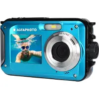 Agfa AGFAPHOTO Digital Camera WP8000 WP 24MP Blue Full HD