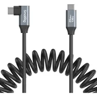 SmallRig 4792 Usb-c Rak Till Usb-c Vinklad Spiraldatakabel