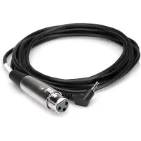 Hosa Technology XVM-110F, XLR (3-pin), Hunstik, 3,5 mm TRS, Hanstik, 3 m, Sort
