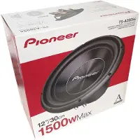 Pioneer TS-A300S4, 30,5 cm (12"), Subwoofer-drivrutin, Aktiv subwoofer, 1400 W, 4 O
