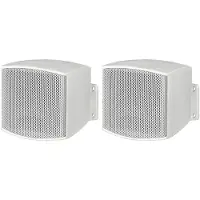 Monacor ELA-vägghögtalare, Vägghögtalare EUL-26/WS 10 W Luxvit 1 par