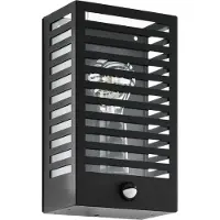 Eglo ALAMONTE 3 utomhus vägglampa med rörelsesensor E27 IP44 H295 svart