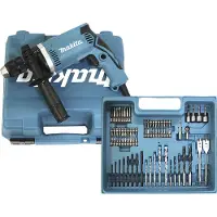 Makita HP1631KX3 - Slagborr - 710 W - 1 hastighet - nyckellös chuck 13 mm