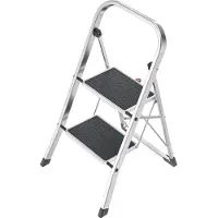 Hailo K70 4392-801 Aluminium Fällbar stege hopfällbar Arbetshöjd (max.): 2.25 m Silver, Svart 3.3 kg