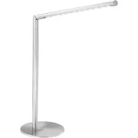 JUST LIGHT LED skrivbordslampa Dawda, dimbar, Aluminium / grå / zink, Arbetsrum / kontor, Metall, Modern, LED-bordslampa