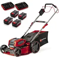 Einhell Power X-Change GP-CM 36/47 S Li BL (4x4,0Ah) Batteri Batteridriven gräsklippare inkl. 2. Twincharger-laddare, inkl. 4 batterier 4,0 Ah