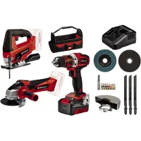 Einhell TE-TK 18/3 Li Kit JS+CD+AG Power X-Change 4257241 Verktygsset i ficka
