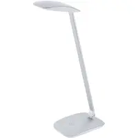 Eglo LED skrivbordslampa Cardillio, dimbar, Aluminium / grå / zink, Arbetsrum / kontor, Metall, Modern, LED-bordslampa