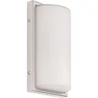LCD LED utomhus vägglampa 040, dimbar, Aluminium / grå / zink, Aluminium / grå / zink, Modern, LED-vägglampa utomhus