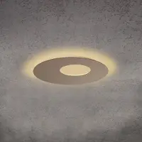 ESCALE LED vägglampa Blade Open, dimbar, Creme / bärnsten, Vardagsrum / matsal, Aluminium / grå / zink, Modern, LED-vägglampa, vägglampa inomhus