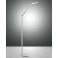 FABAS LUCE LED golvlampa Regina, dimbar, Aluminium / grå / zink, Vardagsrum / matsal, Metall, Modern, LED-golvlampa