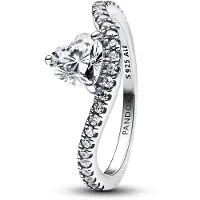 Pandora Wish and Wave Paveè Heart ring 193661C01-54