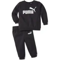 Puma Sweatset - Minikatter Crew Jogger - Cotton Black - - 1 år (80) - Sweatset