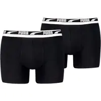 Puma Boxershorts - 2-pack - Everyday Multi Logo - Svart - - S - Small - Boxershorts